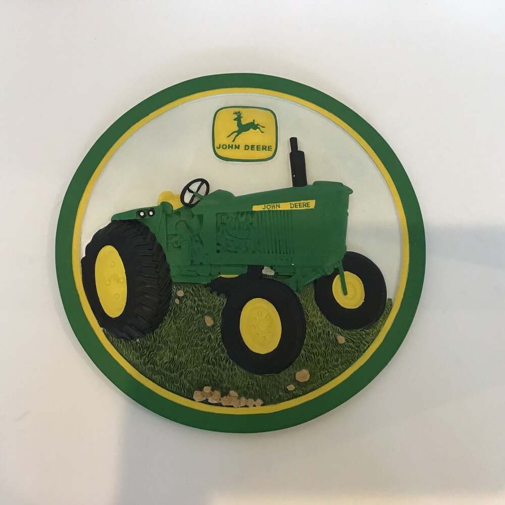 John Deere 2010 Collection Decorative Polyresin Stepping Stone / Wall Plaque